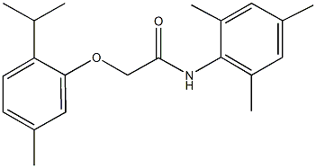2-(2-isopropyl-5-methylphenoxy)-N-mesitylacetamide 结构式