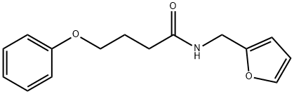 N-(2-furylmethyl)-4-phenoxybutanamide 结构式