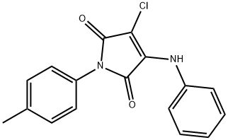 3-anilino-4-chloro-1-(4-methylphenyl)-1H-pyrrole-2,5-dione 结构式