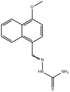 4-methoxy-1-naphthaldehyde thiosemicarbazone 结构式