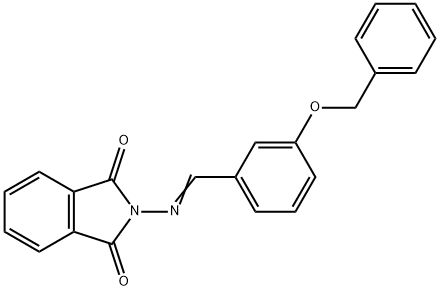 2-{[3-(benzyloxy)benzylidene]amino}-1H-isoindole-1,3(2H)-dione 结构式