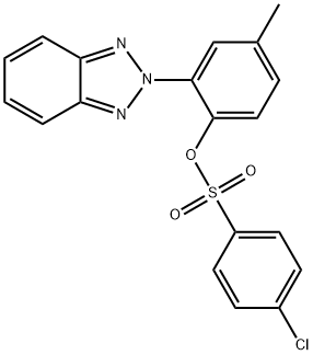2-(2H-1,2,3-benzotriazol-2-yl)-4-methylphenyl 4-chlorobenzenesulfonate 结构式