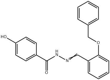 N'-[2-(benzyloxy)benzylidene]-4-hydroxybenzohydrazide 结构式