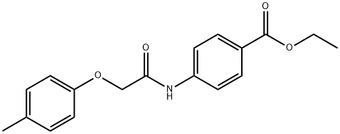ethyl 4-{[(4-methylphenoxy)acetyl]amino}benzoate 结构式