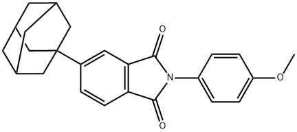 5-(1-adamantyl)-2-(4-methoxyphenyl)-1H-isoindole-1,3(2H)-dione 结构式