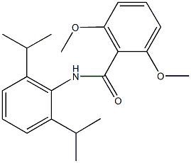 N-(2,6-diisopropylphenyl)-2,6-dimethoxybenzamide 结构式