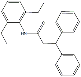 N-(2,6-diethylphenyl)-3,3-diphenylpropanamide 结构式