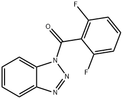 1-(2,6-difluorobenzoyl)-1H-1,2,3-benzotriazole 结构式