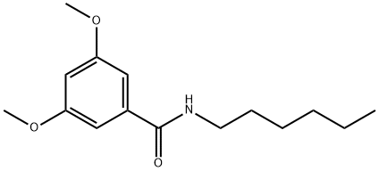 N-hexyl-3,5-dimethoxybenzamide 结构式