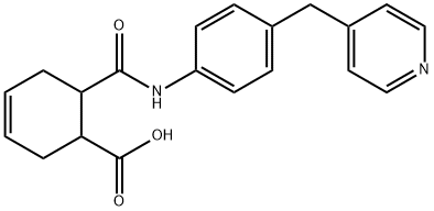 6-{[4-(4-pyridinylmethyl)anilino]carbonyl}-3-cyclohexene-1-carboxylic acid 结构式