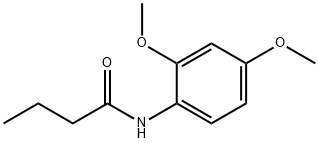 N-(2,4-dimethoxyphenyl)butanamide 结构式