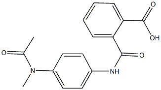 2-({4-[acetyl(methyl)amino]anilino}carbonyl)benzoic acid 结构式