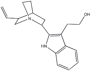 2-[2-(5-vinyl-1-azabicyclo[2.2.2]oct-2-yl)-1H-indol-3-yl]ethanol 结构式