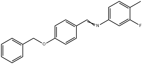 N-[4-(benzyloxy)benzylidene]-3-fluoro-4-methylaniline 结构式