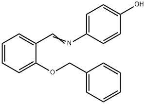 4-{[2-(benzyloxy)benzylidene]amino}phenol 结构式