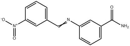 3-({3-nitrobenzylidene}amino)benzamide 结构式