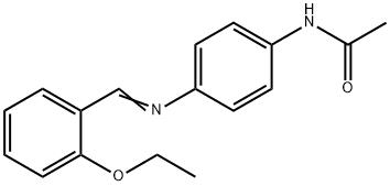 N-{4-[(2-ethoxybenzylidene)amino]phenyl}acetamide 结构式