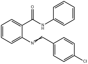 2-[(4-chlorobenzylidene)amino]-N-phenylbenzamide 结构式