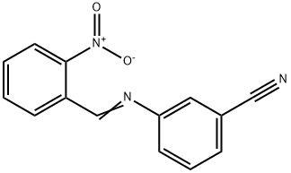 3-({2-nitrobenzylidene}amino)benzonitrile 结构式