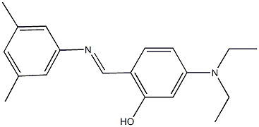 5-(diethylamino)-2-{[(3,5-dimethylphenyl)imino]methyl}phenol 结构式