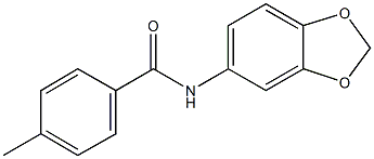 N-(1,3-benzodioxol-5-yl)-4-methylbenzamide 结构式