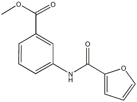 methyl 3-(2-furoylamino)benzoate 结构式