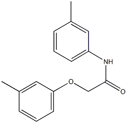 2-(3-methylphenoxy)-N-(3-methylphenyl)acetamide 结构式