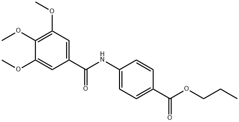 propyl 4-[(3,4,5-trimethoxybenzoyl)amino]benzoate 结构式