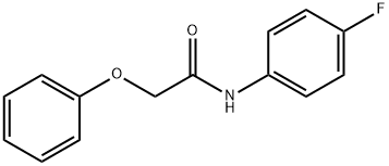 N-(4-fluorophenyl)-2-phenoxyacetamide 结构式