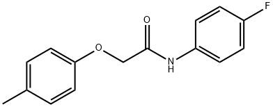 N-(4-fluorophenyl)-2-(4-methylphenoxy)acetamide 结构式