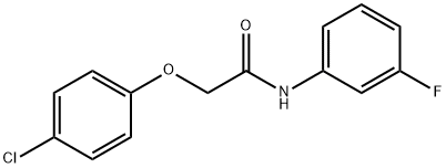 2-(4-chlorophenoxy)-N-(3-fluorophenyl)acetamide 结构式