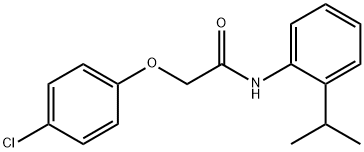 2-(4-chlorophenoxy)-N-(2-isopropylphenyl)acetamide 结构式