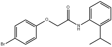 2-(4-bromophenoxy)-N-(2-isopropylphenyl)acetamide 结构式