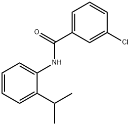 3-chloro-N-(2-isopropylphenyl)benzamide 结构式