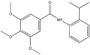 N-(2-isopropylphenyl)-3,4,5-trimethoxybenzamide 结构式