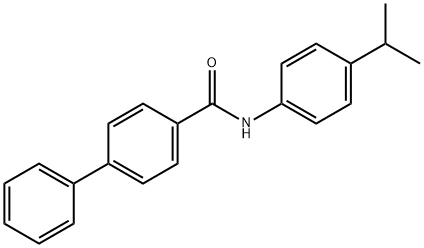 N-[4-(1-methylethyl)phenyl][1,1'-biphenyl]-4-carboxamide 结构式