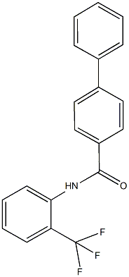 N-[2-(trifluoromethyl)phenyl][1,1'-biphenyl]-4-carboxamide 结构式