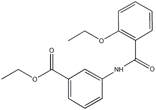 ethyl 3-[(2-ethoxybenzoyl)amino]benzoate 结构式