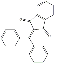 2-[(3-methylphenyl)(phenyl)methylene]-1H-indene-1,3(2H)-dione 结构式