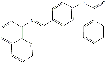 4-[(1-naphthylimino)methyl]phenyl benzoate 结构式