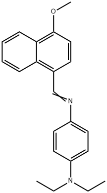 N-[4-(diethylamino)phenyl]-N-[(4-methoxy-1-naphthyl)methylene]amine 结构式