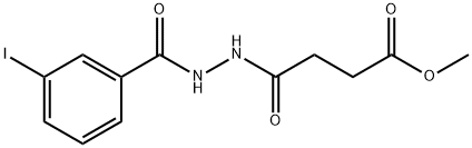 methyl 4-[2-(3-iodobenzoyl)hydrazino]-4-oxobutanoate 结构式