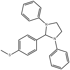 4-(1,3-diphenyl-2-imidazolidinyl)phenyl methyl sulfide 结构式