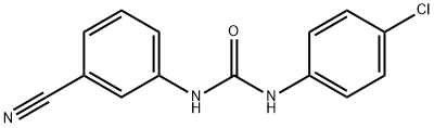N-(4-chlorophenyl)-N'-(3-cyanophenyl)urea 结构式