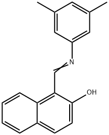 1-{[(3,5-dimethylphenyl)imino]methyl}-2-naphthol 结构式