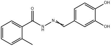 N'-(3,4-dihydroxybenzylidene)-2-methylbenzohydrazide 结构式