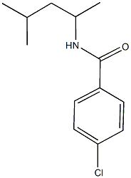 4-chloro-N-(1,3-dimethylbutyl)benzamide 结构式