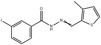 3-iodo-N'-[(3-methyl-2-thienyl)methylene]benzohydrazide 结构式