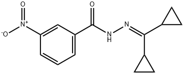 N'-(dicyclopropylmethylene)-3-nitrobenzohydrazide 结构式