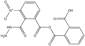 2-[(2-{3-nitrobenzoyl}hydrazino)carbonyl]benzoic acid 结构式